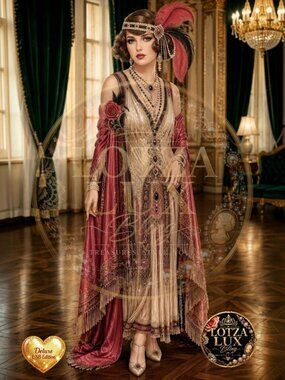 Artwork Roaring 1920's Vintage Glamour Portrait With 64GB US #3 by LotzaLuxBling